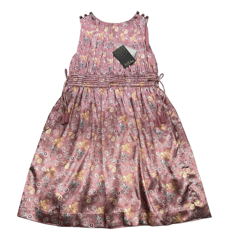 Velveteen Satin dress, 4, NWT